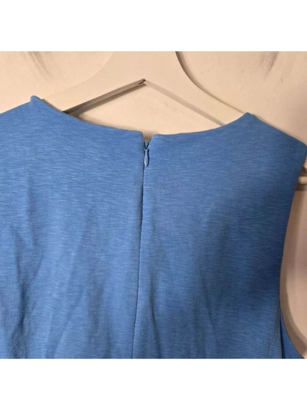 J. Crew Size M Daybreak Cornflower Blue Mini Dress Pockets Sleeveless
